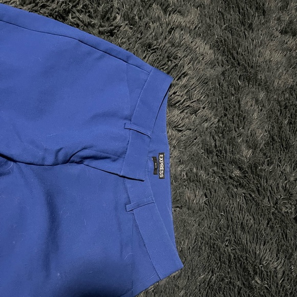 Break up the work week with a fun blue pair of express slacks - Picture 4 of 4